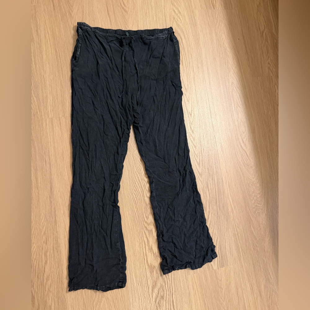 wild fable Black Cropped Wide-Leg Capris